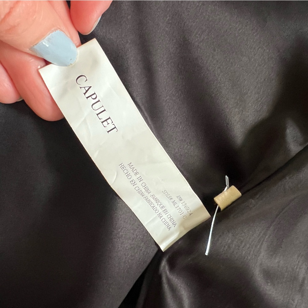 Capulet Navy Silk Leaf Pattern Jacket - Picture 7 of 9